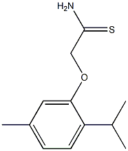 2-(2-isopropyl-5-methylphenoxy)ethanethioamide Struktur