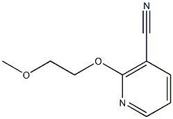 2-(2-methoxyethoxy)nicotinonitrile Struktur