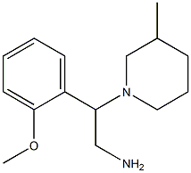 2-(2-methoxyphenyl)-2-(3-methylpiperidin-1-yl)ethanamine Struktur