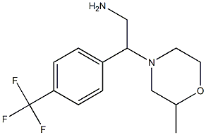 2-(2-methylmorpholin-4-yl)-2-[4-(trifluoromethyl)phenyl]ethanamine Struktur