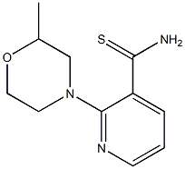 2-(2-methylmorpholin-4-yl)pyridine-3-carbothioamide Struktur