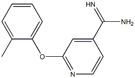 2-(2-methylphenoxy)pyridine-4-carboximidamide Struktur