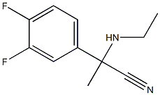 2-(3,4-difluorophenyl)-2-(ethylamino)propanenitrile Struktur