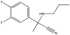 2-(3,4-difluorophenyl)-2-(propylamino)propanenitrile Struktur