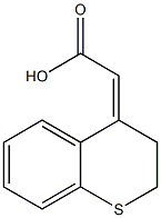 2-(3,4-dihydro-2H-1-benzothiopyran-4-ylidene)acetic acid Struktur