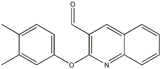 2-(3,4-dimethylphenoxy)quinoline-3-carbaldehyde Struktur