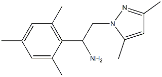 2-(3,5-dimethyl-1H-pyrazol-1-yl)-1-mesitylethanamine Struktur