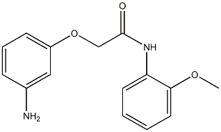 2-(3-aminophenoxy)-N-(2-methoxyphenyl)acetamide Struktur