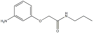 2-(3-aminophenoxy)-N-propylacetamide Struktur