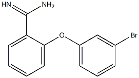 2-(3-bromophenoxy)benzene-1-carboximidamide Struktur