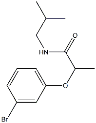 2-(3-bromophenoxy)-N-(2-methylpropyl)propanamide Struktur