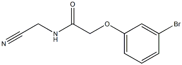 2-(3-bromophenoxy)-N-(cyanomethyl)acetamide Struktur