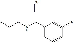 2-(3-bromophenyl)-2-(propylamino)acetonitrile Struktur