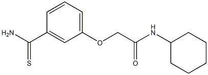 2-(3-carbamothioylphenoxy)-N-cyclohexylacetamide Struktur