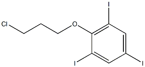 2-(3-chloropropoxy)-1,3,5-triiodobenzene Struktur