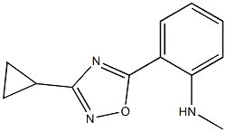 2-(3-cyclopropyl-1,2,4-oxadiazol-5-yl)-N-methylaniline Struktur