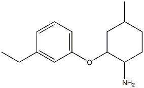 2-(3-ethylphenoxy)-4-methylcyclohexan-1-amine Struktur