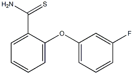 2-(3-fluorophenoxy)benzene-1-carbothioamide Struktur