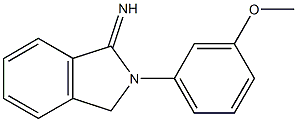 2-(3-methoxyphenyl)-2,3-dihydro-1H-isoindol-1-imine Struktur