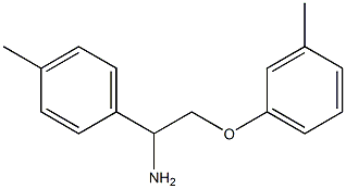 2-(3-methylphenoxy)-1-(4-methylphenyl)ethanamine Struktur