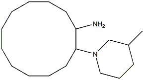 2-(3-methylpiperidin-1-yl)cyclododecan-1-amine Struktur