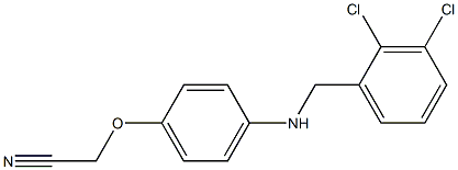 2-(4-{[(2,3-dichlorophenyl)methyl]amino}phenoxy)acetonitrile Struktur