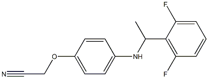 2-(4-{[1-(2,6-difluorophenyl)ethyl]amino}phenoxy)acetonitrile Struktur