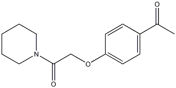 2-(4-acetylphenoxy)-1-(piperidin-1-yl)ethan-1-one Struktur