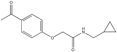 2-(4-acetylphenoxy)-N-(cyclopropylmethyl)acetamide Struktur