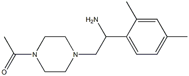 2-(4-acetylpiperazin-1-yl)-1-(2,4-dimethylphenyl)ethanamine Struktur