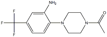 2-(4-acetylpiperazin-1-yl)-5-(trifluoromethyl)aniline Struktur