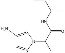 2-(4-amino-1H-pyrazol-1-yl)-N-(butan-2-yl)propanamide Struktur