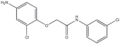 2-(4-amino-2-chlorophenoxy)-N-(3-chlorophenyl)acetamide Struktur