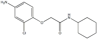 2-(4-amino-2-chlorophenoxy)-N-cyclohexylacetamide Struktur