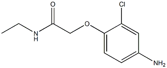 2-(4-amino-2-chlorophenoxy)-N-ethylacetamide Struktur