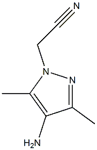 2-(4-amino-3,5-dimethyl-1H-pyrazol-1-yl)acetonitrile Struktur