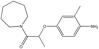 2-(4-amino-3-methylphenoxy)-1-(azepan-1-yl)propan-1-one Struktur