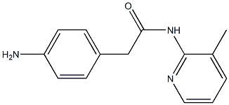 2-(4-aminophenyl)-N-(3-methylpyridin-2-yl)acetamide Struktur