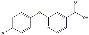 2-(4-bromophenoxy)pyridine-4-carboxylic acid Struktur