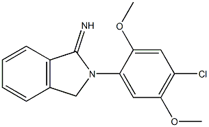 2-(4-chloro-2,5-dimethoxyphenyl)-2,3-dihydro-1H-isoindol-1-imine Struktur