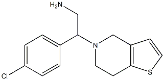 2-(4-chlorophenyl)-2-(6,7-dihydrothieno[3,2-c]pyridin-5(4H)-yl)ethanamine Struktur