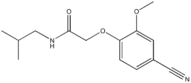 2-(4-cyano-2-methoxyphenoxy)-N-isobutylacetamide Struktur