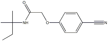 2-(4-cyanophenoxy)-N-(1,1-dimethylpropyl)acetamide Struktur