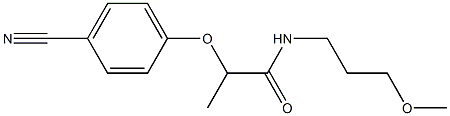 2-(4-cyanophenoxy)-N-(3-methoxypropyl)propanamide Struktur