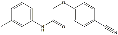 2-(4-cyanophenoxy)-N-(3-methylphenyl)acetamide Struktur