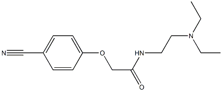 2-(4-cyanophenoxy)-N-[2-(diethylamino)ethyl]acetamide Struktur