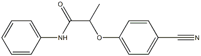 2-(4-cyanophenoxy)-N-phenylpropanamide Struktur