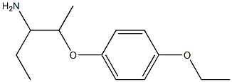 2-(4-ethoxyphenoxy)-1-ethylpropylamine Struktur