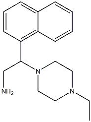 2-(4-ethylpiperazin-1-yl)-2-(1-naphthyl)ethanamine Struktur