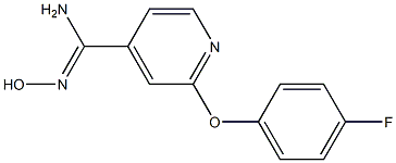 2-(4-fluorophenoxy)-N'-hydroxypyridine-4-carboximidamide Struktur